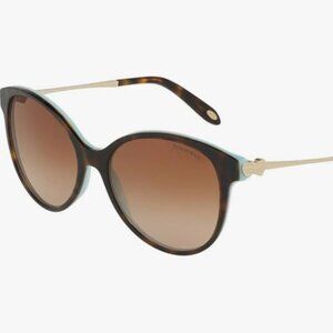 Tiffany & Co. Blue Havana Heart Sunglasses *RARE*